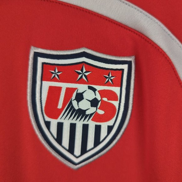 Red US Soccer Nation Team Dri-Fit training jersey - USMNT -  XL - Picture 2 of 10